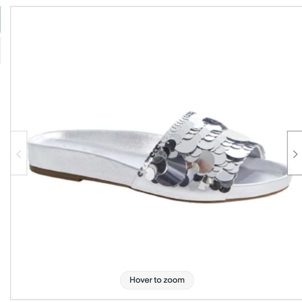Rachel Zoe Stella Women's Sequin Slide Sandals Size 9 $89 Retail